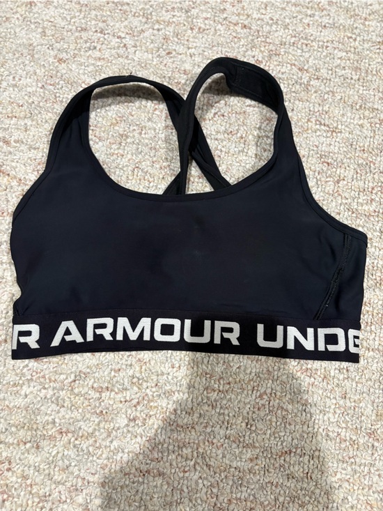 Under Armour Other - Under Armour Black Crossback Sports Bra with Branded Elastic